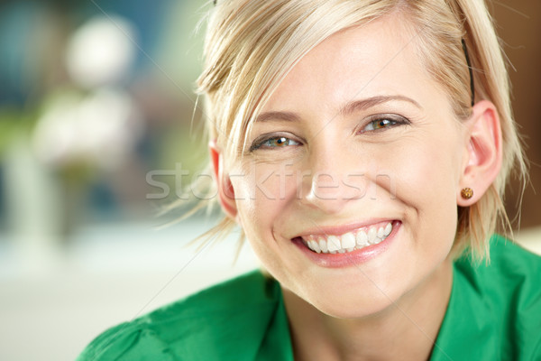 Mutlu işkadını portre genç Stok fotoğraf © nyul