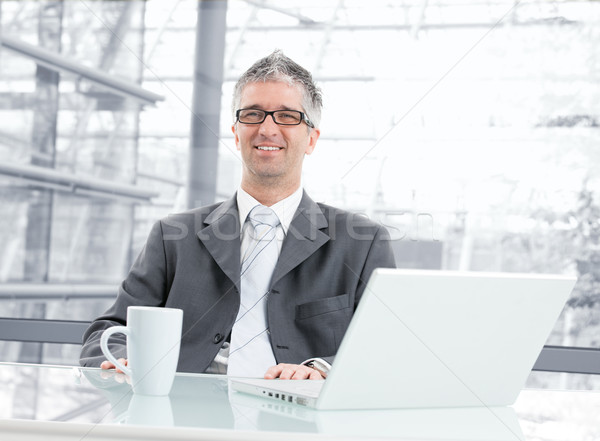 Businessman at desk Stock photo © nyul