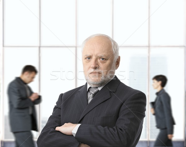 Severe senior businessman Stock photo © nyul