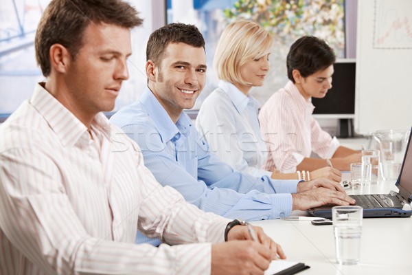 Businessman on business meeting Stock photo © nyul