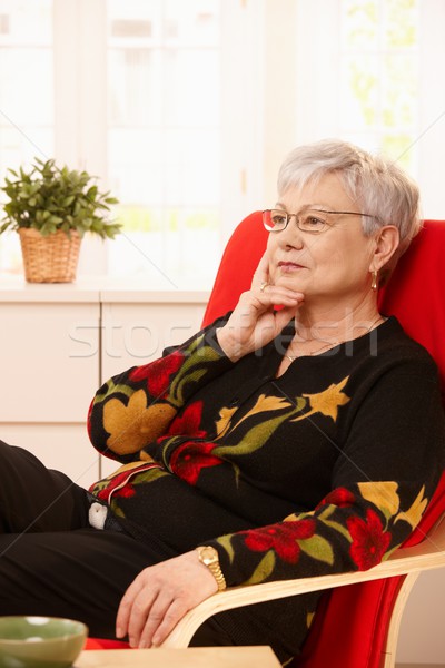 Senior woman thinking Stock photo © nyul