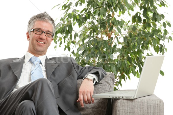 Stock photo: Relaxed businessman