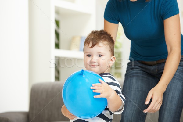 Little boy with toy ballon Stock photo © nyul