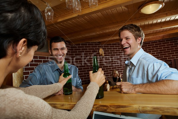 Stock photo: Friends in pub