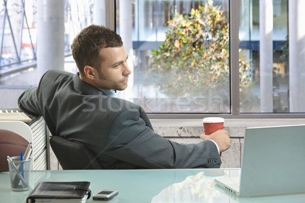 Relaxing businessman Stock photo © nyul