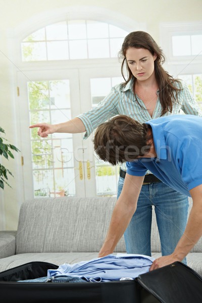 Stock photo: Unhappy couple