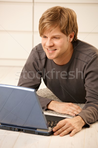 Man with laptop Stock photo © nyul