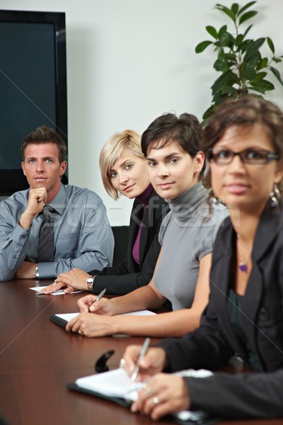 [[stock_photo]]: Personnes · affaires · formation · gens · d'affaires · séance · rangée