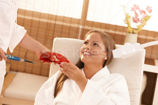 Laser dents jeune femme traitement spa [[stock_photo]] © nyul