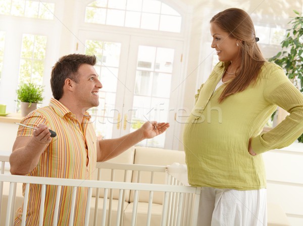 Zdjęcia stock: śmiechem · rodziców · baby · inny · ojciec