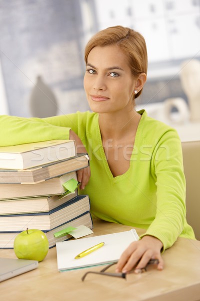 Portrait livres séance bureau note [[stock_photo]] © nyul