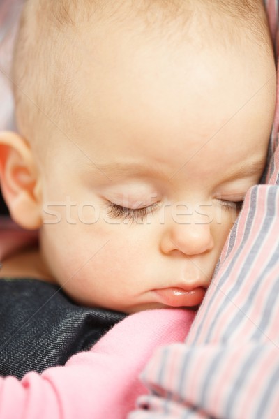 Cute baby girl sleeping Stock photo © nyul