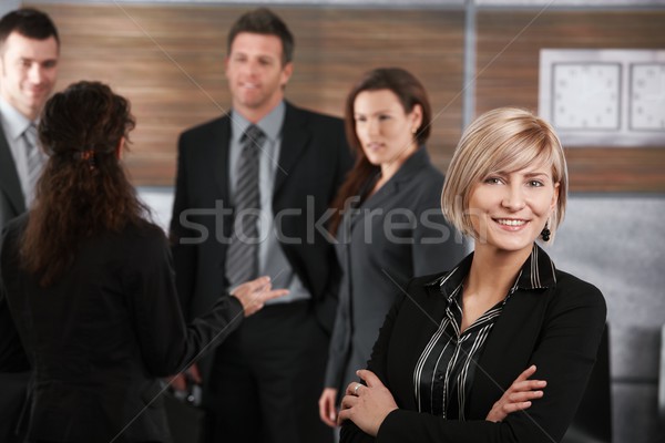 Jonge zakenvrouw carriere portret geslaagd business team Stockfoto © nyul