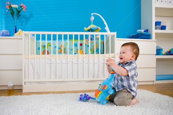  baby playing at home Stock photo © nyul