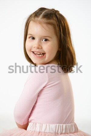 肖像 笑い 女の子 幸せ 年 着用 ストックフォト © nyul