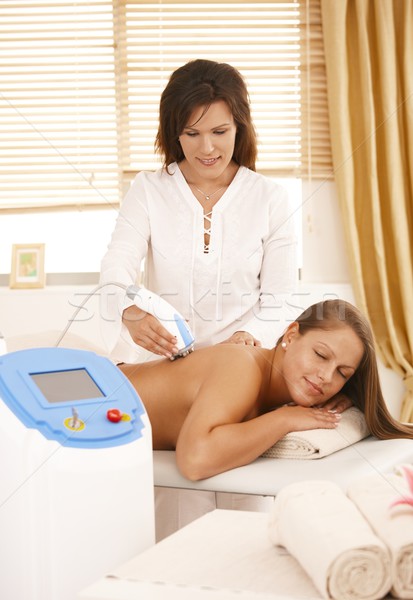 Massagista rádio freqüência tratamento gordura redução Foto stock © nyul