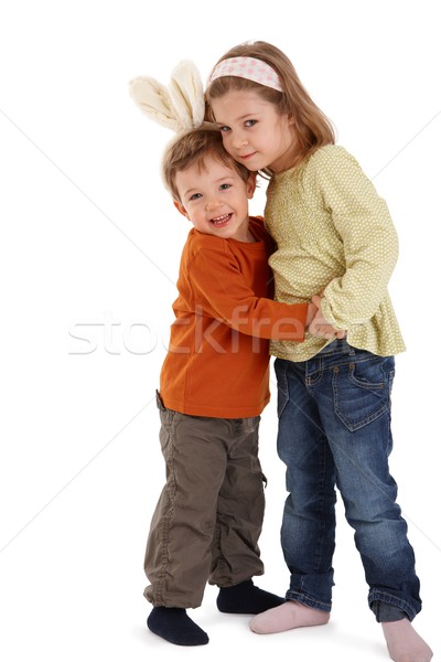 Cute kids hugging Stock photo © nyul