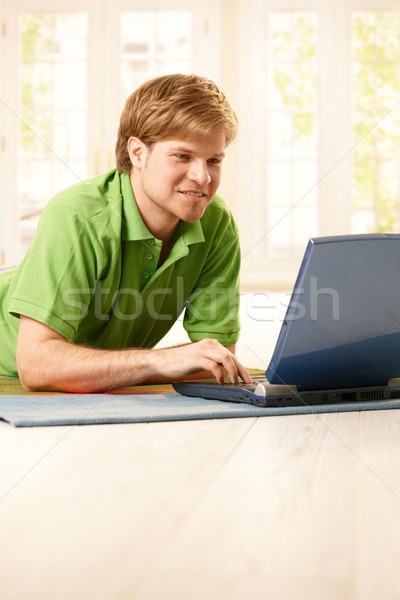 Man using computer Stock photo © nyul