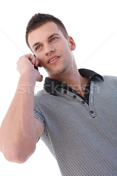 Young man talking on mobile phone Stock photo © nyul