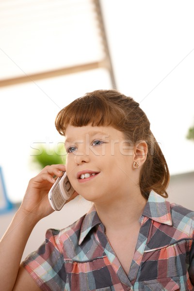 Small girl on phone Stock photo © nyul