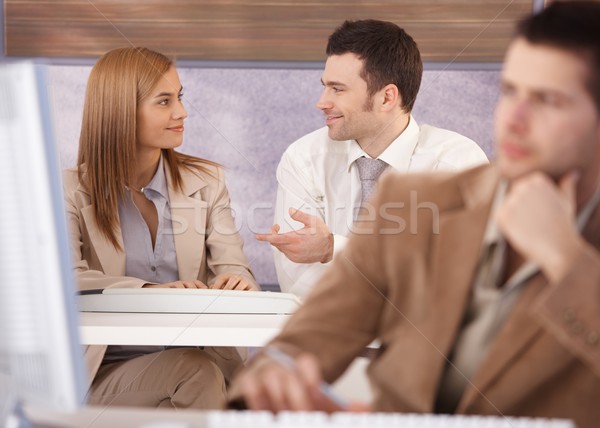 Jovens treinamento atraente mulher jovem homem Foto stock © nyul