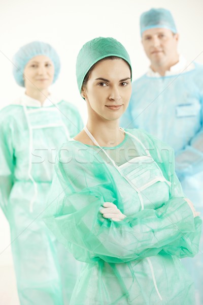 Stock photo: Operation crew in scrub suit