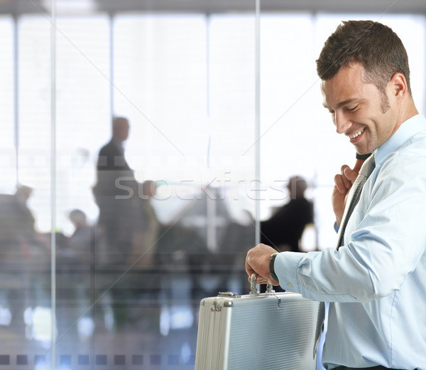 Businessman checking time Stock photo © nyul