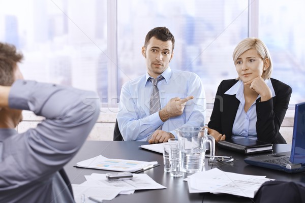 Businesspeople in discussion Stock photo © nyul