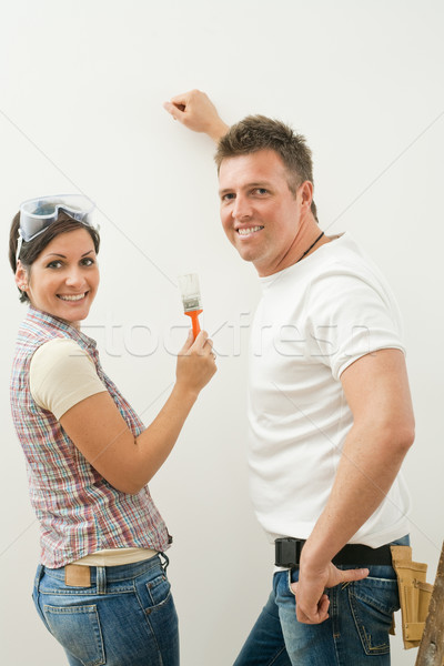 Happy couple improving home Stock photo © nyul