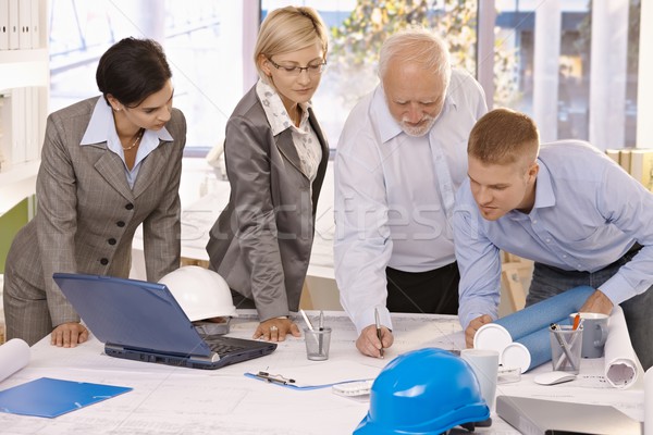 Architect team working together in office Stock photo © nyul