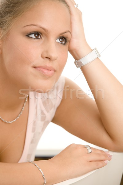 Beautiful college girl Stock photo © nyul