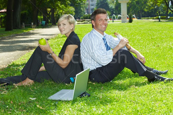 Business lunch outdoor Stock photo © nyul