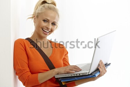 Senior businesswoman using laptop computer Stock photo © nyul