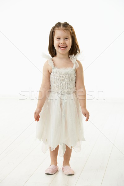 улыбаясь девочку балет костюм портрет счастливым Сток-фото © nyul