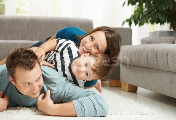 Family heap at home Stock photo © nyul