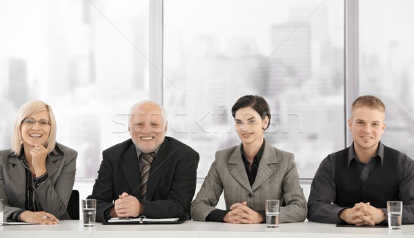 Stock foto: Formal · Porträt · Generationen · unterschiedlich · Sitzung