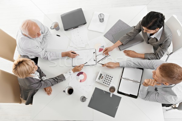 Businesspeople working together at meeting Stock photo © nyul