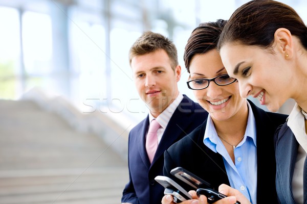 Feliz empresárias jovem informações Foto stock © nyul