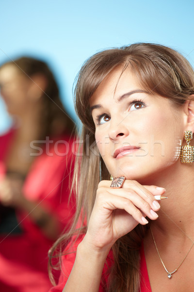 Stock foto: Porträt · jungen · hand · büro · lächeln · arbeit