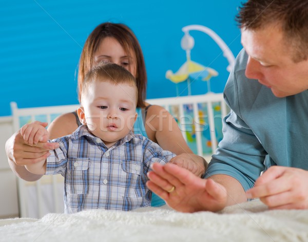  Family at home Stock photo © nyul