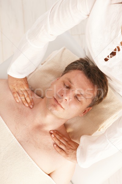 Zdjęcia stock: Głowie · masażu · człowiek · relaks