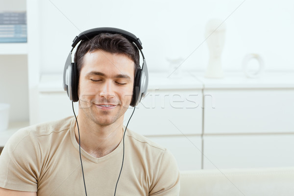 Man with headphones Stock photo © nyul