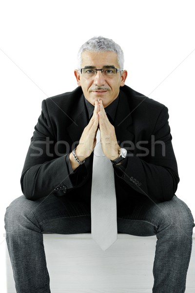 Stock photo: Businessman thinking