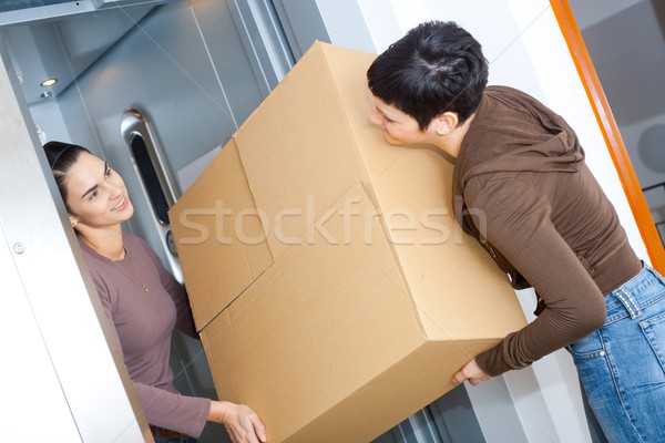 Women moving home Stock photo © nyul