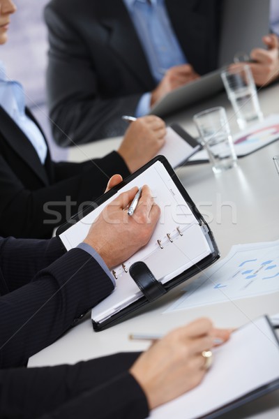 Stock photo: Hands on business meeting at office