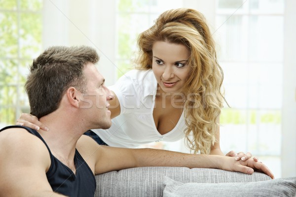 Love couple at home Stock photo © nyul