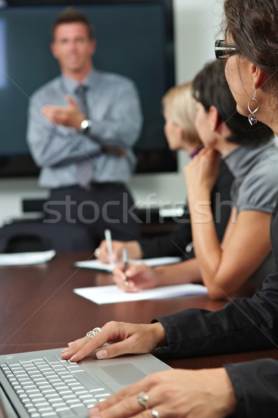 Stockfoto: Mensen · business · opleiding · zakenlieden · vergadering · rij