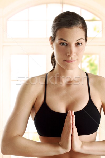 商業照片: 傳統 · 瑜伽姿勢 · 年輕女子 · 瑜伽 · 行使 · 女子