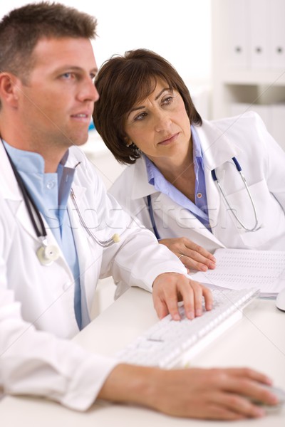 Doctors working at office Stock photo © nyul