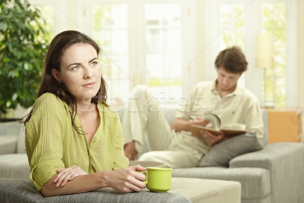 Stock photo: Couple at home